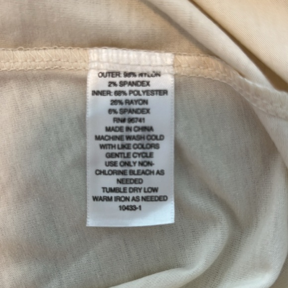 ARIZONA JEAN CO Top , cream color, camisole and lace top together - Picture 8 of 8